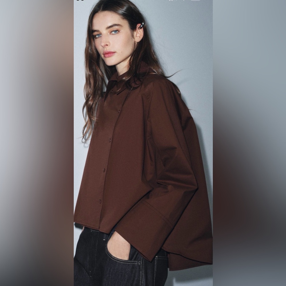 Zara Oversized pleated Shirts